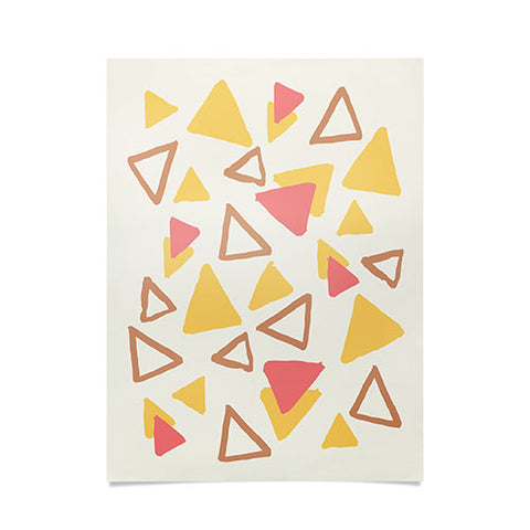 Avenie Abstract Triangles Poster
