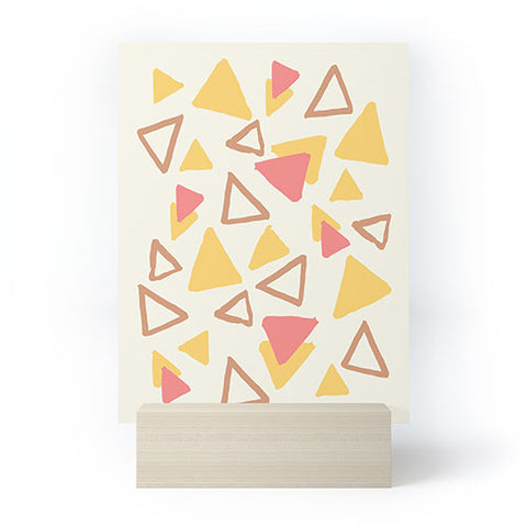 Avenie Abstract Triangles Mini Art Print