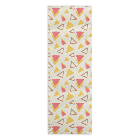Avenie Abstract Triangles Yoga Towel
