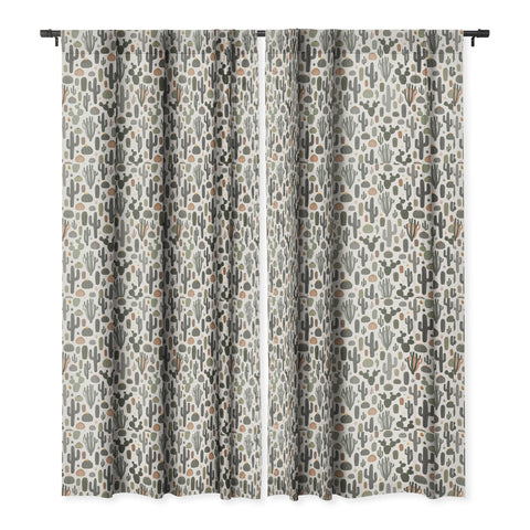 Avenie After the Rain Cactus Medley Blackout Window Curtain