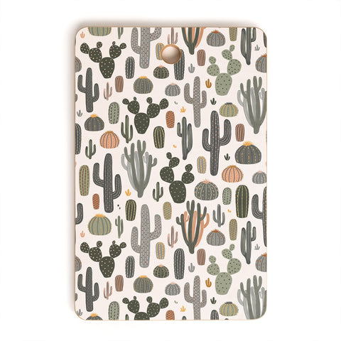 Avenie After the Rain Cactus Medley Cutting Board Rectangle