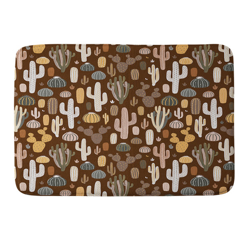 Avenie After the Rain Cactus Medley I Memory Foam Bath Mat