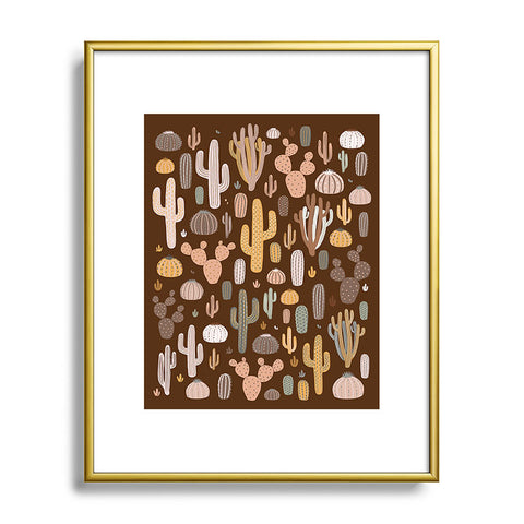 Avenie After the Rain Cactus Medley I Metal Framed Art Print