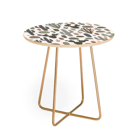 Avenie After the Rain Cactus Medley Round Side Table