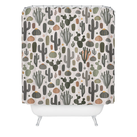 Avenie After the Rain Cactus Medley Shower Curtain