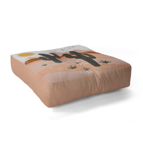 Avenie After The Rain Desert Floor Pillow Square