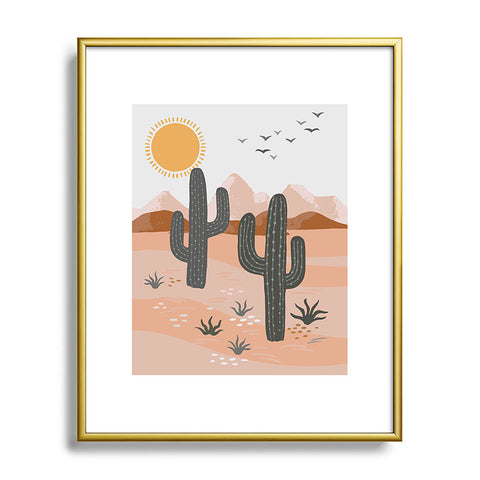 Avenie After The Rain Desert Metal Framed Art Print