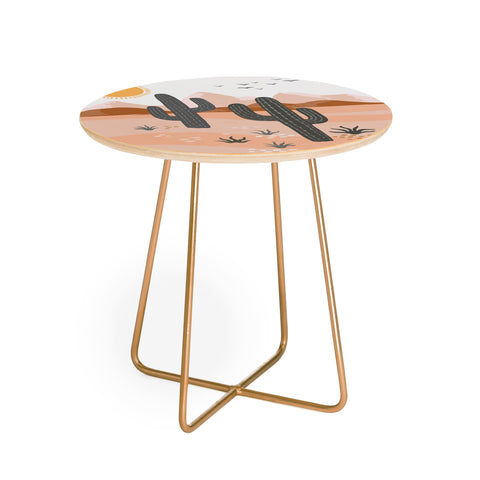 Avenie After The Rain Desert Round Side Table