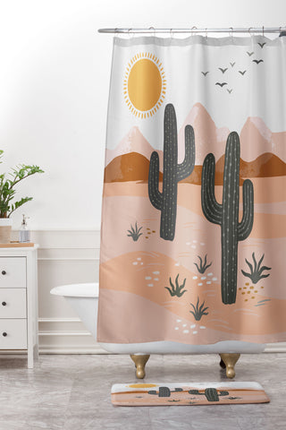Avenie After The Rain Desert Shower Curtain And Mat