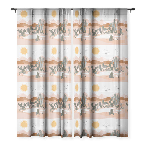Avenie After the Rain Oasis Sheer Window Curtain