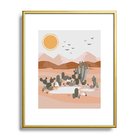 Avenie After the Rain Oasis Metal Framed Art Print
