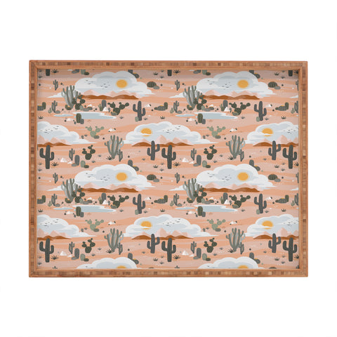 Avenie After The Rain Oasis Pattern Rectangular Tray