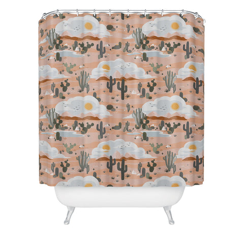 Avenie After The Rain Oasis Pattern Shower Curtain