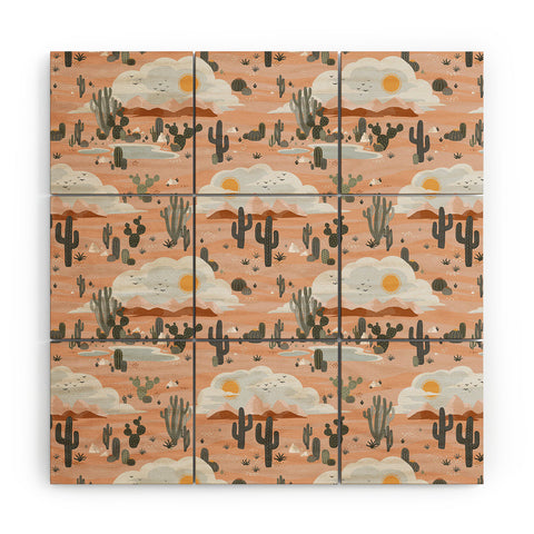 Avenie After The Rain Oasis Pattern Wood Wall Mural