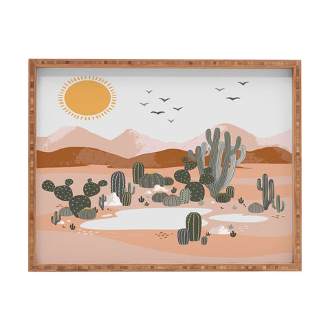 Avenie After the Rain Oasis Rectangular Tray