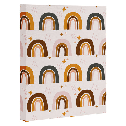 Avenie After the Rain Rainbow Pattern Art Canvas