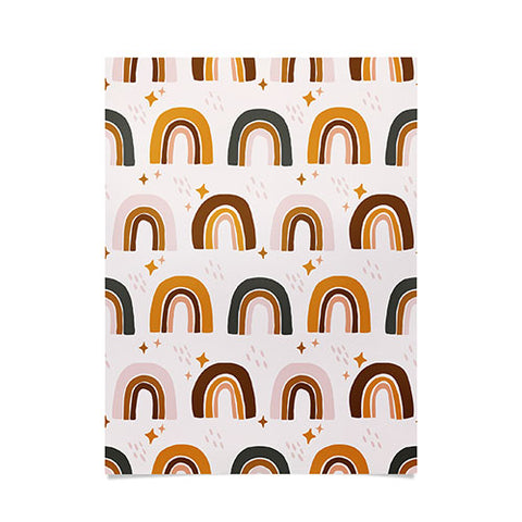 Avenie After the Rain Rainbow Pattern Poster