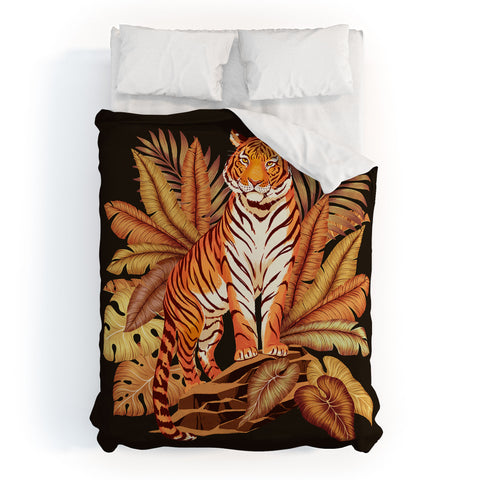 Avenie Autumn Jungle Tiger Duvet Cover