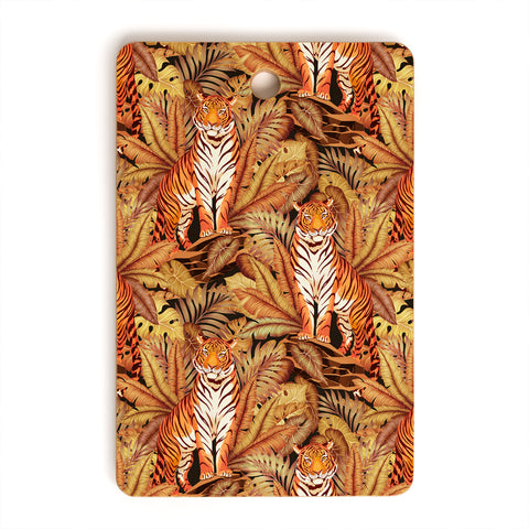 Avenie Autumn Jungle Tiger Pattern Cutting Board Rectangle
