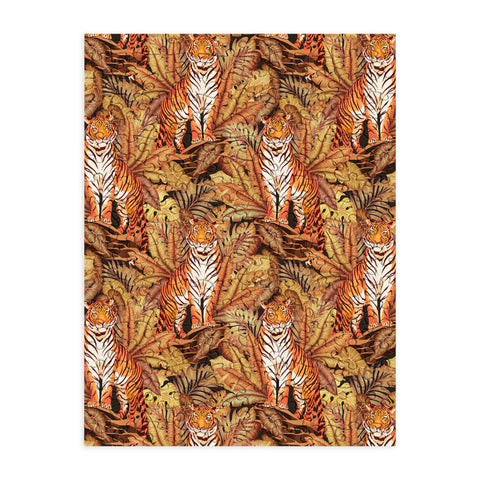 Avenie Autumn Jungle Tiger Pattern Puzzle