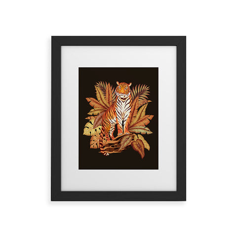 Avenie Autumn Jungle Tiger Framed Art Print