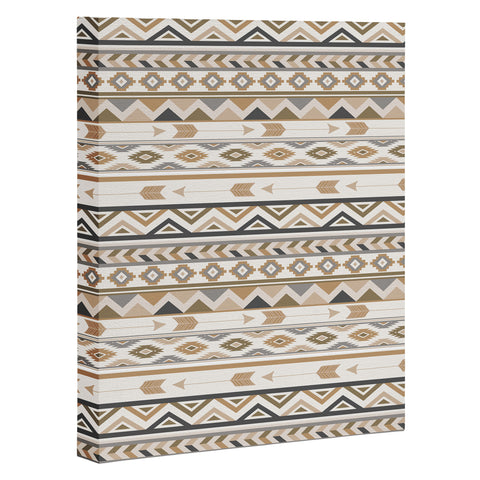 Avenie Aztec Pattern Earth Tones Art Canvas
