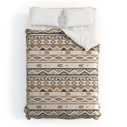 Avenie Aztec Pattern Earth Tones Comforter