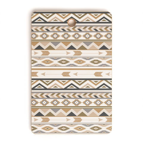 Avenie Aztec Pattern Earth Tones Cutting Board Rectangle