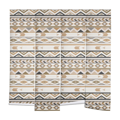 Avenie Aztec Pattern Earth Tones Wall Mural