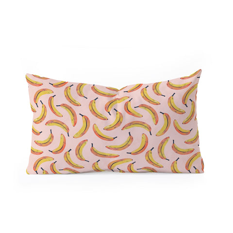 Avenie Banana Sunshine Oblong Throw Pillow