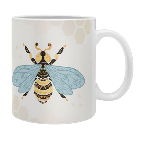Avenie Bee and Honey Comb Coffee Mug