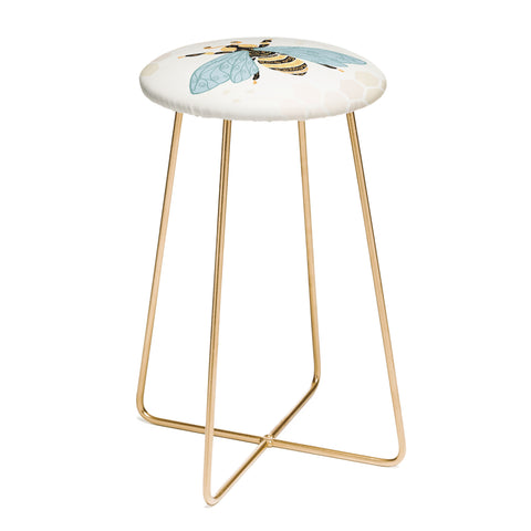 Avenie Bee and Honey Comb Counter Stool