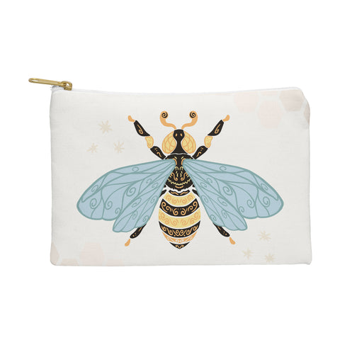 Avenie Bee and Honey Comb Pouch