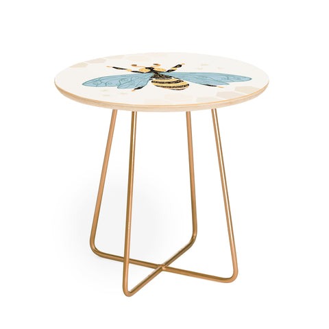 Avenie Bee and Honey Comb Round Side Table