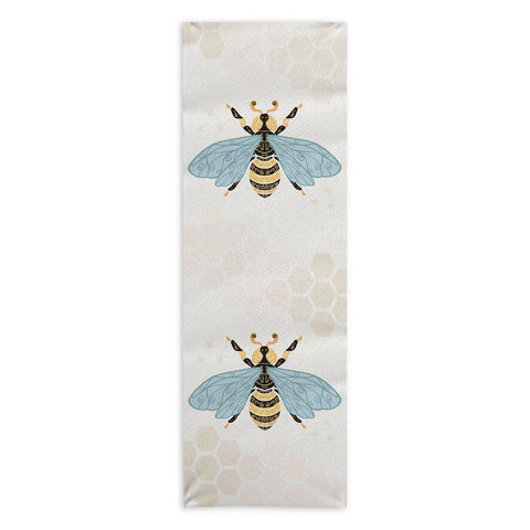 Avenie Bee and Honey Comb Yoga Towel