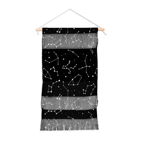Avenie Black and White Constellations Wall Hanging Portrait