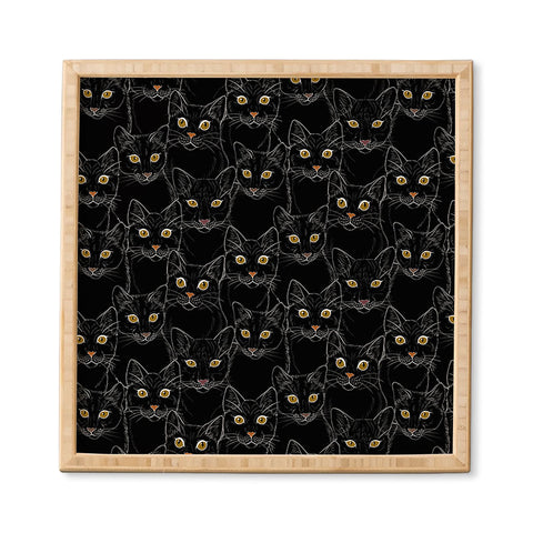 Avenie Black Cat Portraits Framed Wall Art
