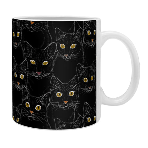 Avenie Black Cat Portraits Coffee Mug