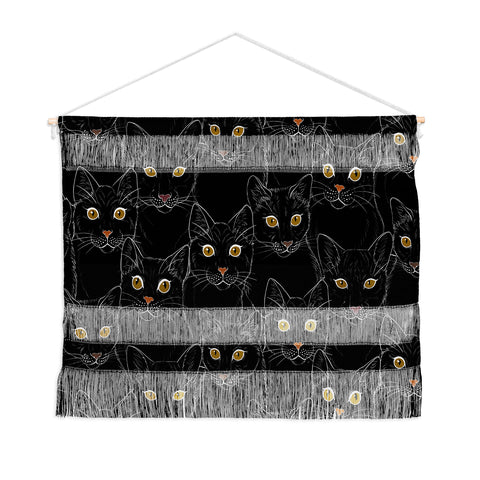 Avenie Black Cat Portraits Wall Hanging Landscape