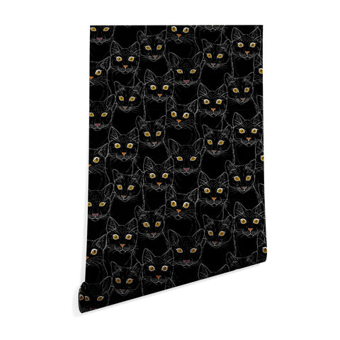 Avenie Black Cat Portraits Wallpaper