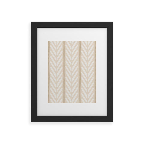 Avenie Bohemian Chevron Framed Art Print
