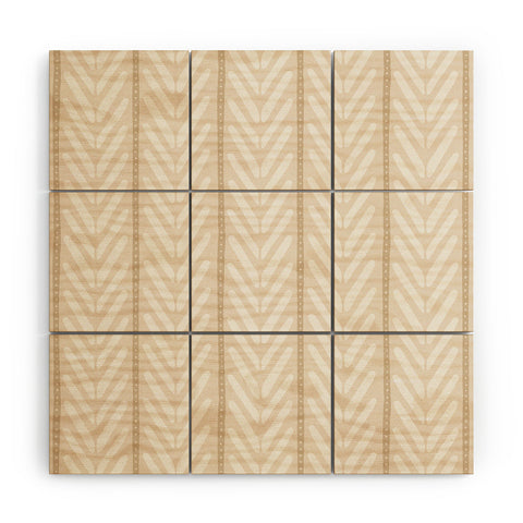 Avenie Bohemian Chevron Wood Wall Mural