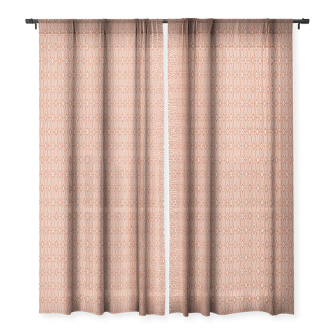 Avenie Bohemian Diamonds Clay Sheer Window Curtain