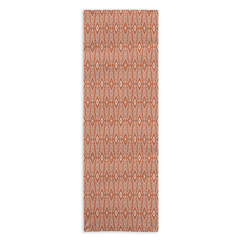 Avenie Bohemian Diamonds Clay Yoga Towel
