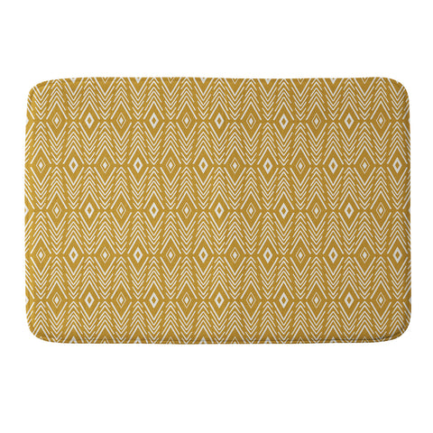Avenie Bohemian Diamonds Honey Memory Foam Bath Mat