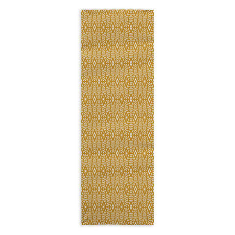 Avenie Bohemian Diamonds Honey Yoga Towel