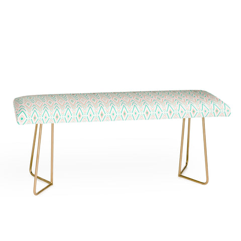Avenie Bohemian Diamonds Mint Bench