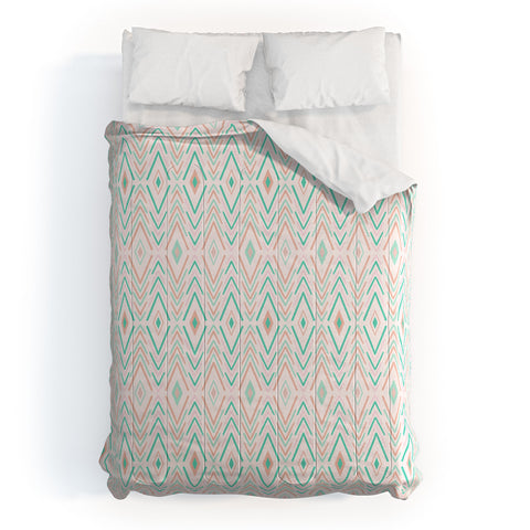 Avenie Bohemian Diamonds Mint Comforter