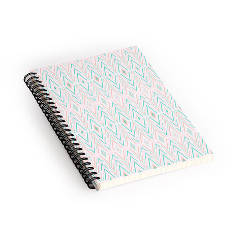 Avenie Bohemian Diamonds Mint Spiral Notebook