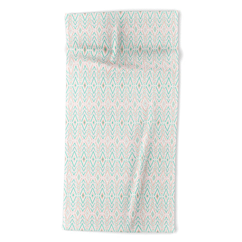 Avenie Bohemian Diamonds Mint Beach Towel